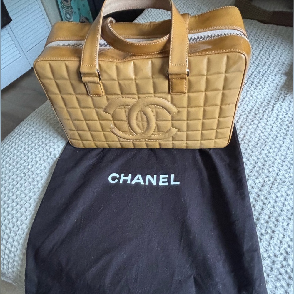 Chanel Camel Quilted Shoulder Bag